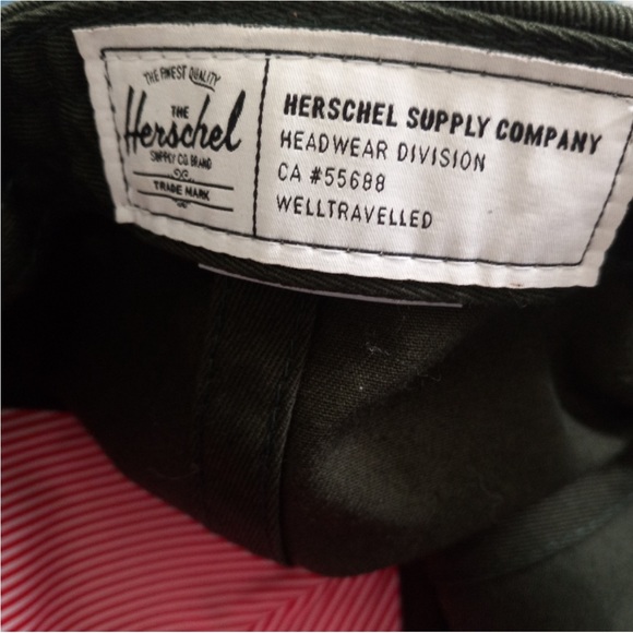 NWOT Herschel Baseball Cap Black/Tan - Picture 4 of 5
